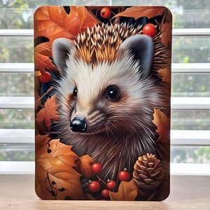 Vibrant Hedgehog Handmade Greeting Card